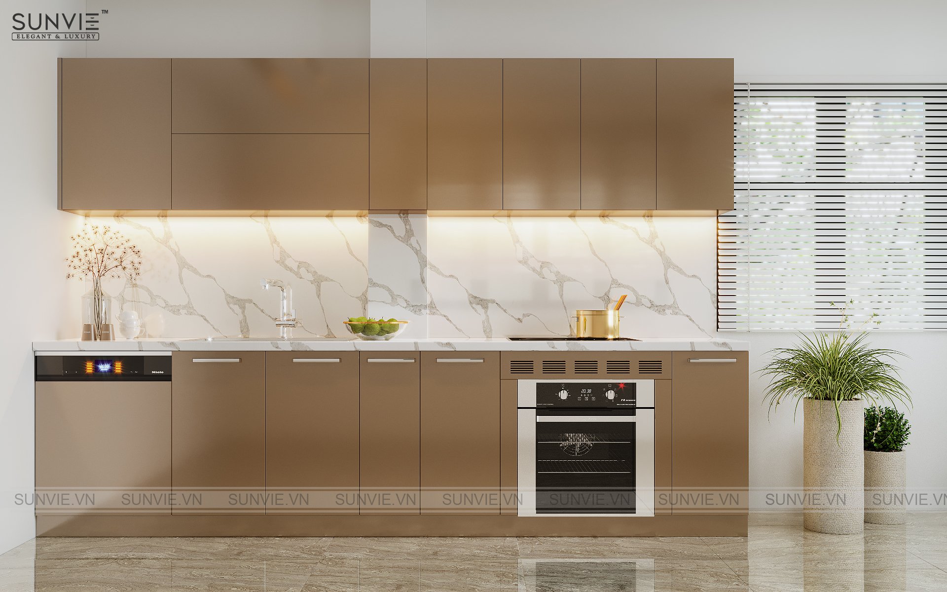 Cách bố trí các ngăn tủ bếp