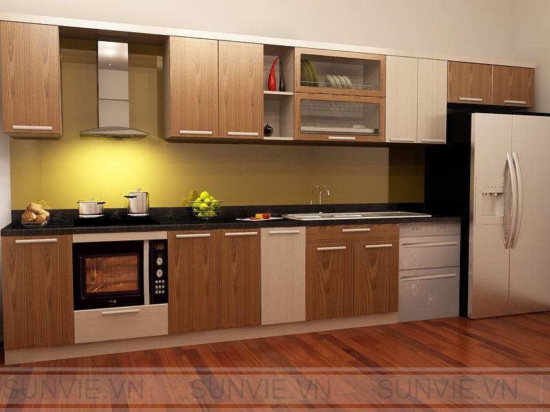 Laminate là một chất liệu làm tủ bếp có giá thành ở phân khúc giá rẻ