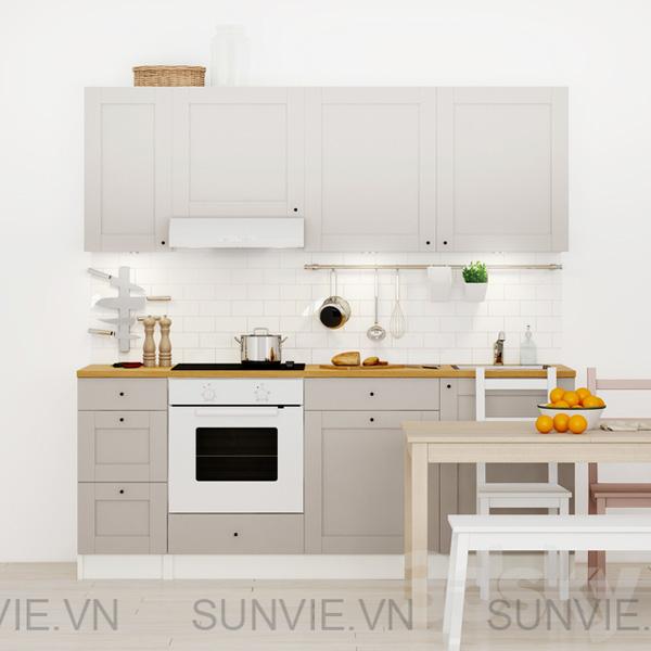 Tủ bếp inox mini có kích thước nhỏ gọn