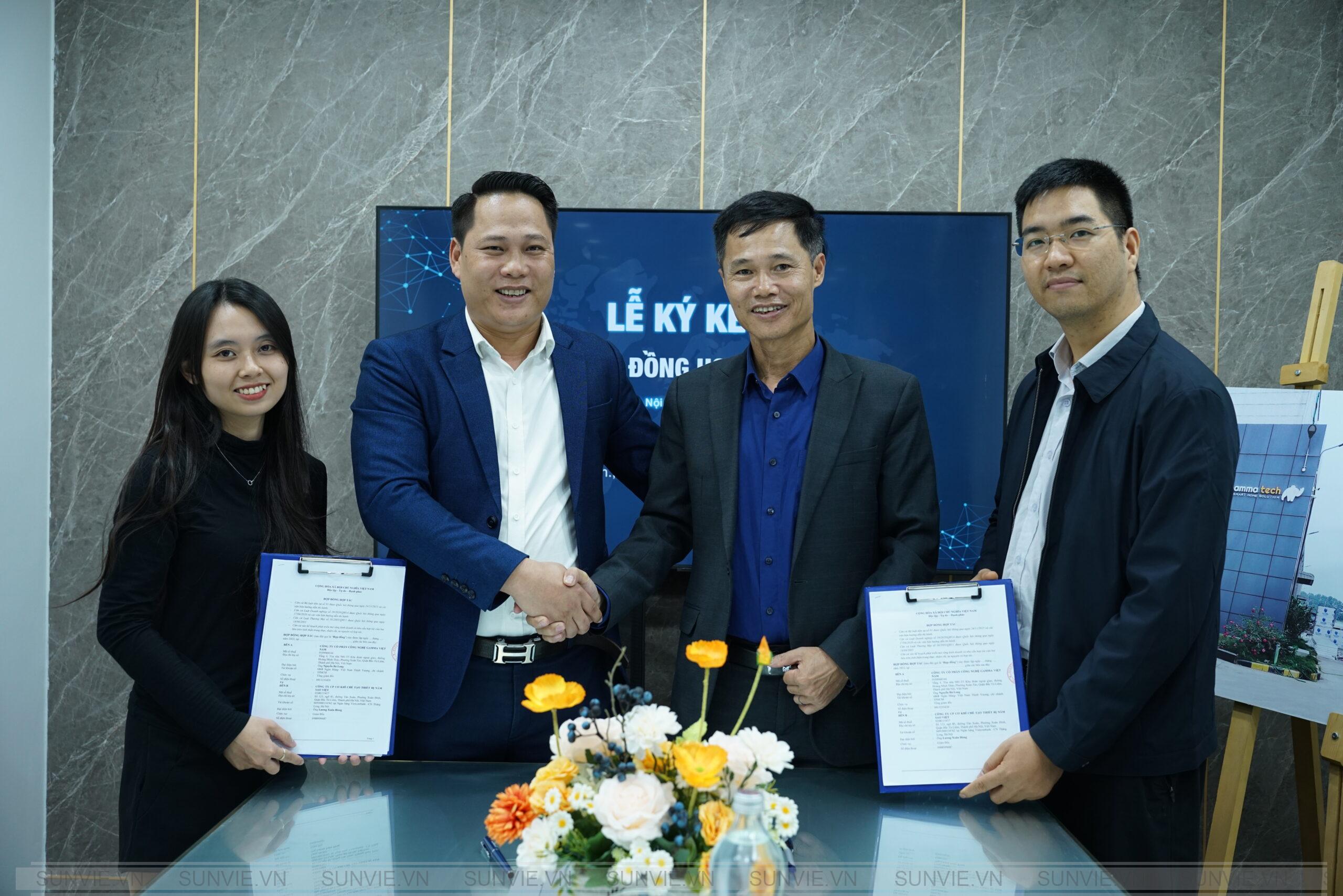 Sự kiện hợp tác chiến lược toàn diện giữa Công ty Cổ phần Cơ Khí Chế Tạo Thiết bị Năm Sao Việt (Thương hiệu Năm Sao Việt) và Công ty Cổ phần Công nghệ Gamma Việt Nam (Gamma Tech)