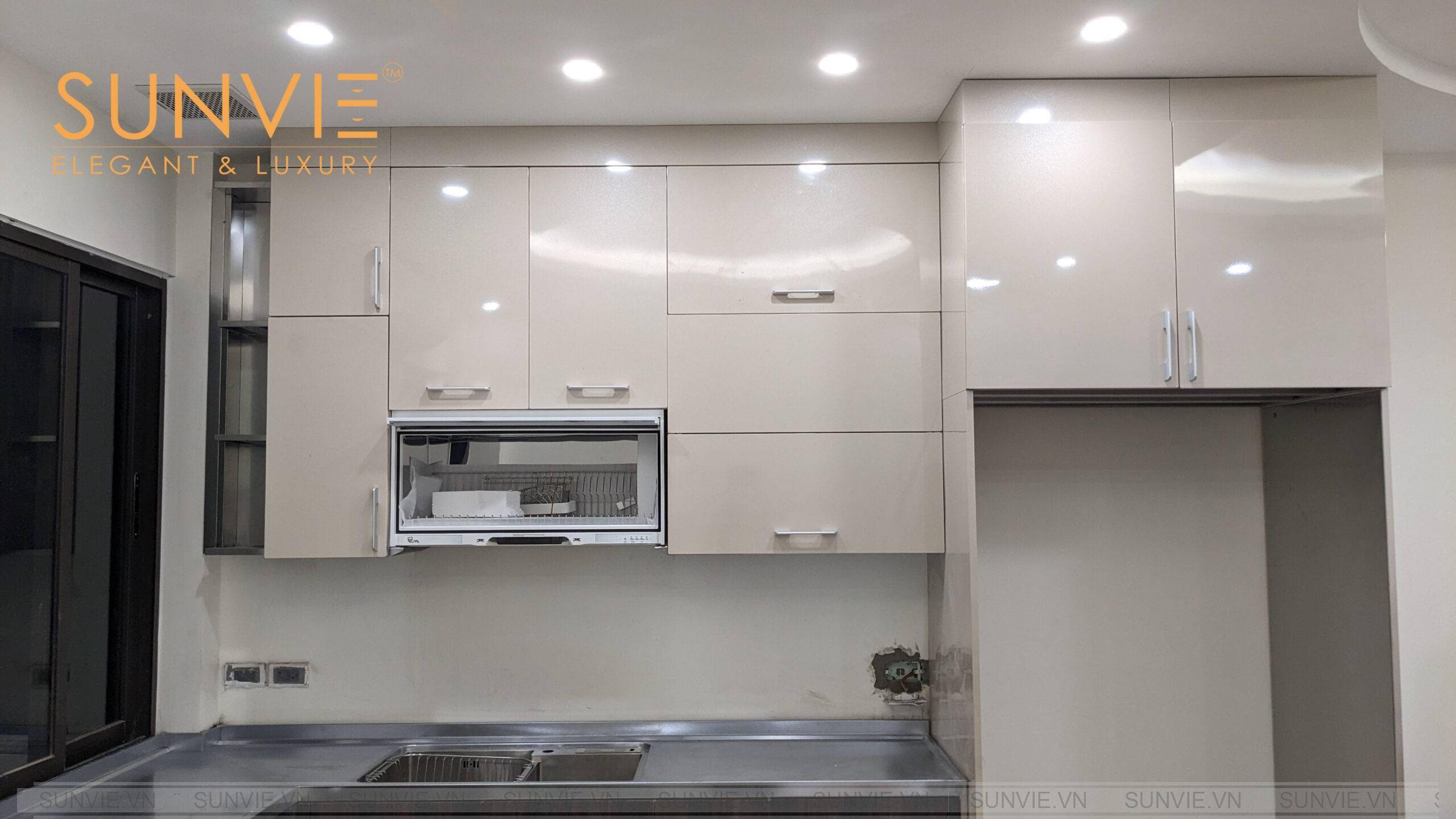 Dự án thiết kế tủ bếp inox gia đình anh Minh tại Đội Cấn - Ba Đình