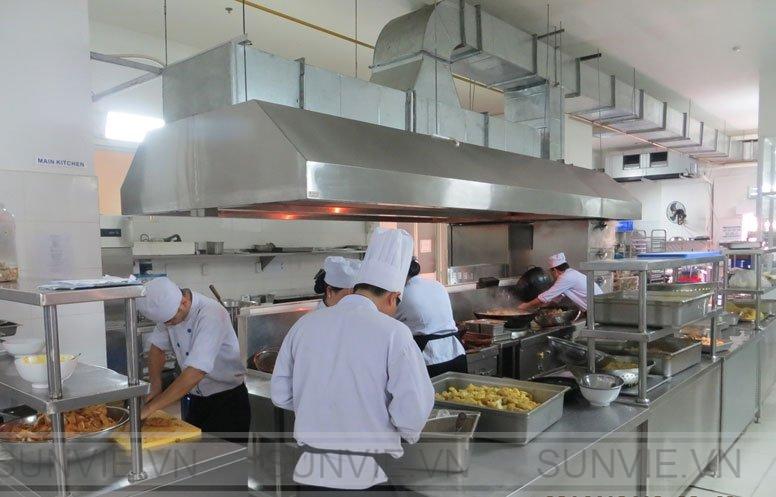 Khu vực nấu nướng - Khu vực làm chín thực phẩm