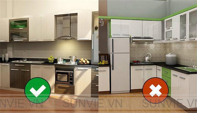 Phong thuỷ khi thiết kế và lắp đặt tủ bếp inox