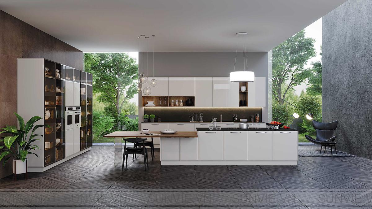 Nhà bếp không gian mở