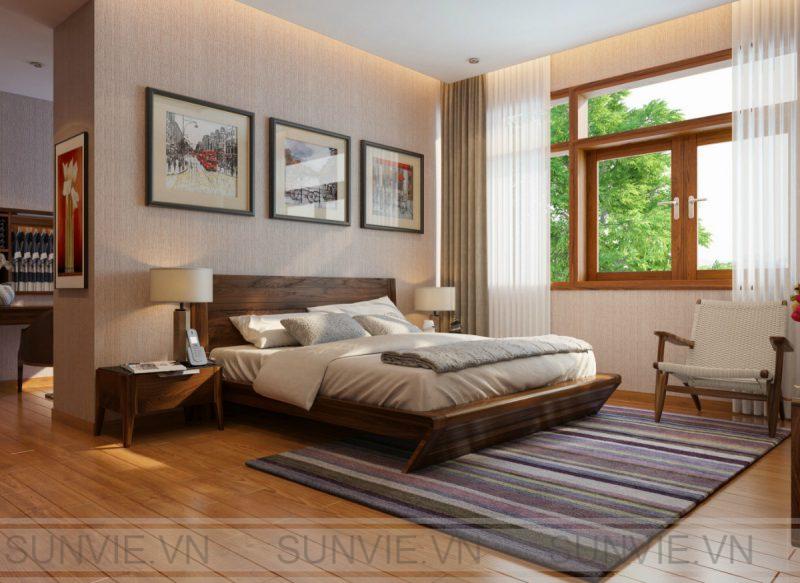 Không nên đặt cửa phòng ngủ thông với cửa chính