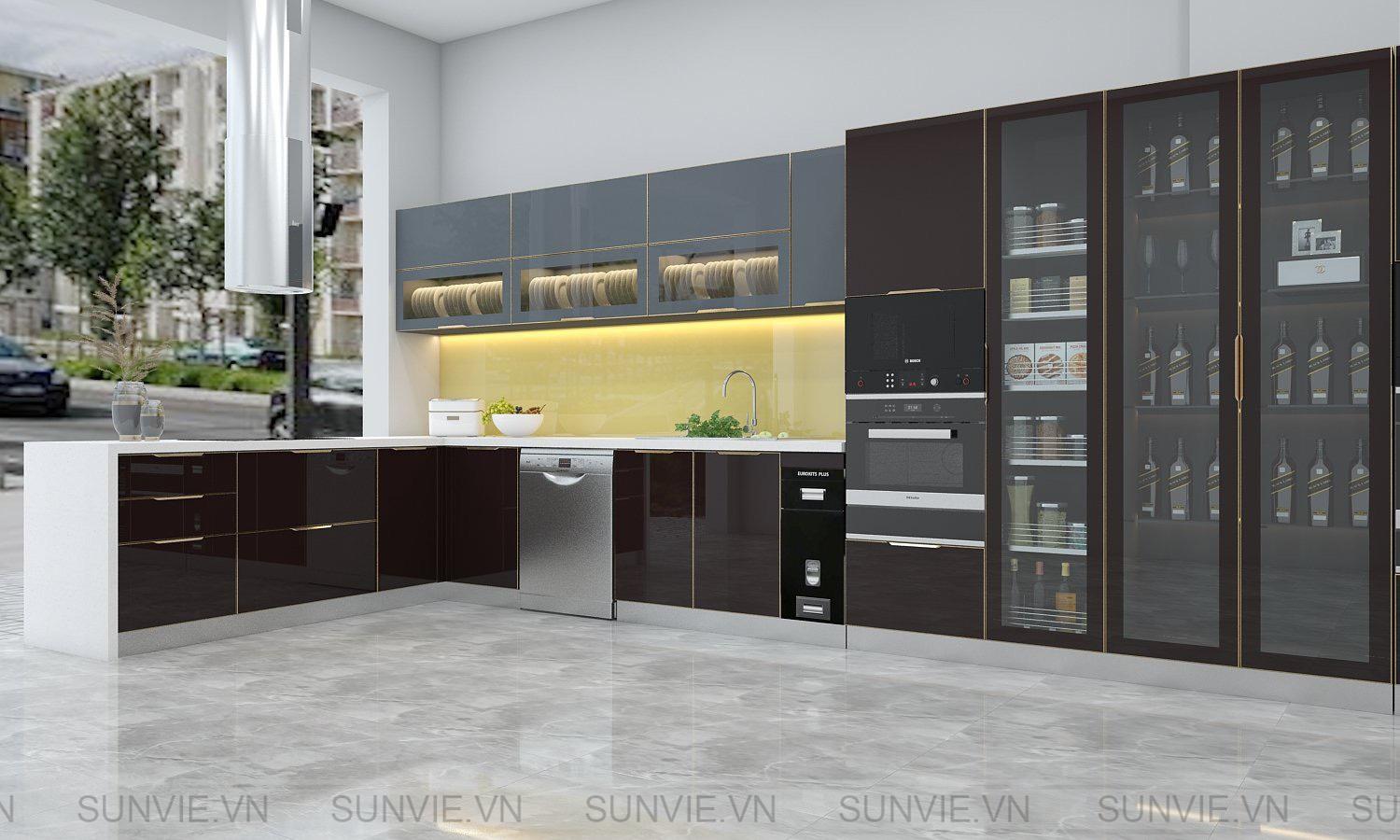 Tủ bếp inox nhập khẩu có chất lượng cao