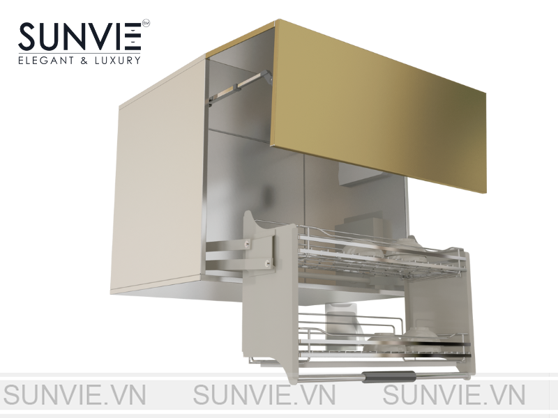 Tìm hiểu về kệ chén inox gắn tủ bếp