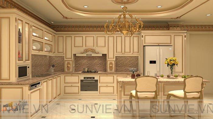 Đặc điểm của nội thất phòng bếp cổ điển