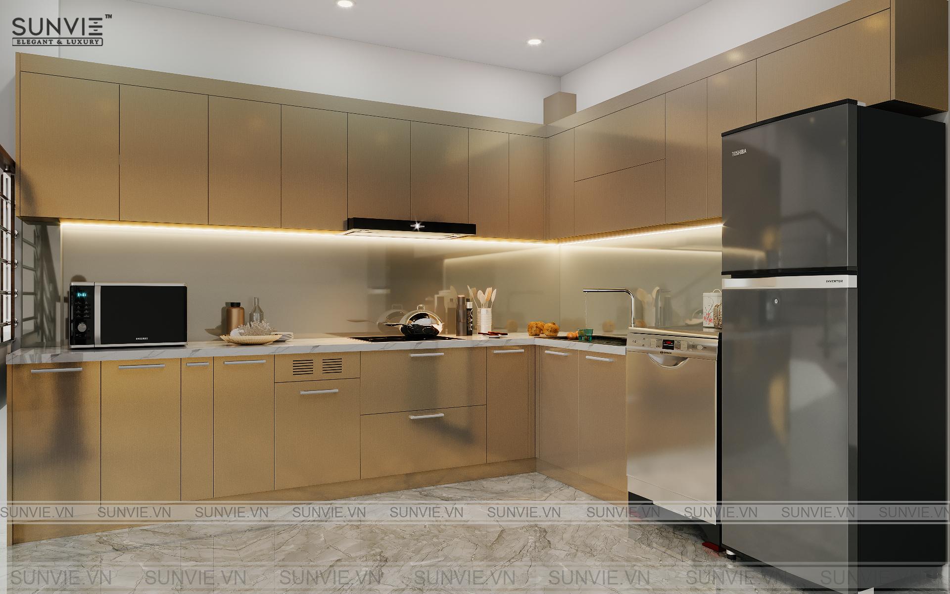Tủ bếp inox được đánh giá cao về chất lượng