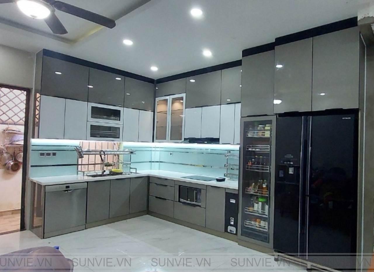 Tủ bếp nhôm tấm dễ bị móp và trầy xước