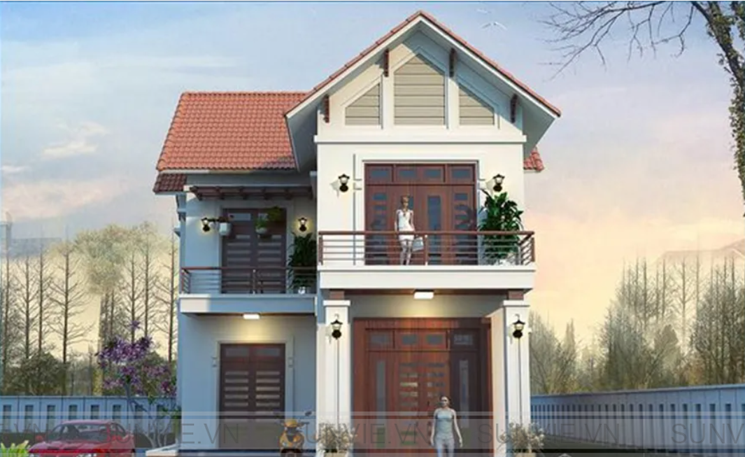 Nhà cấp 4 chữ L tối giản