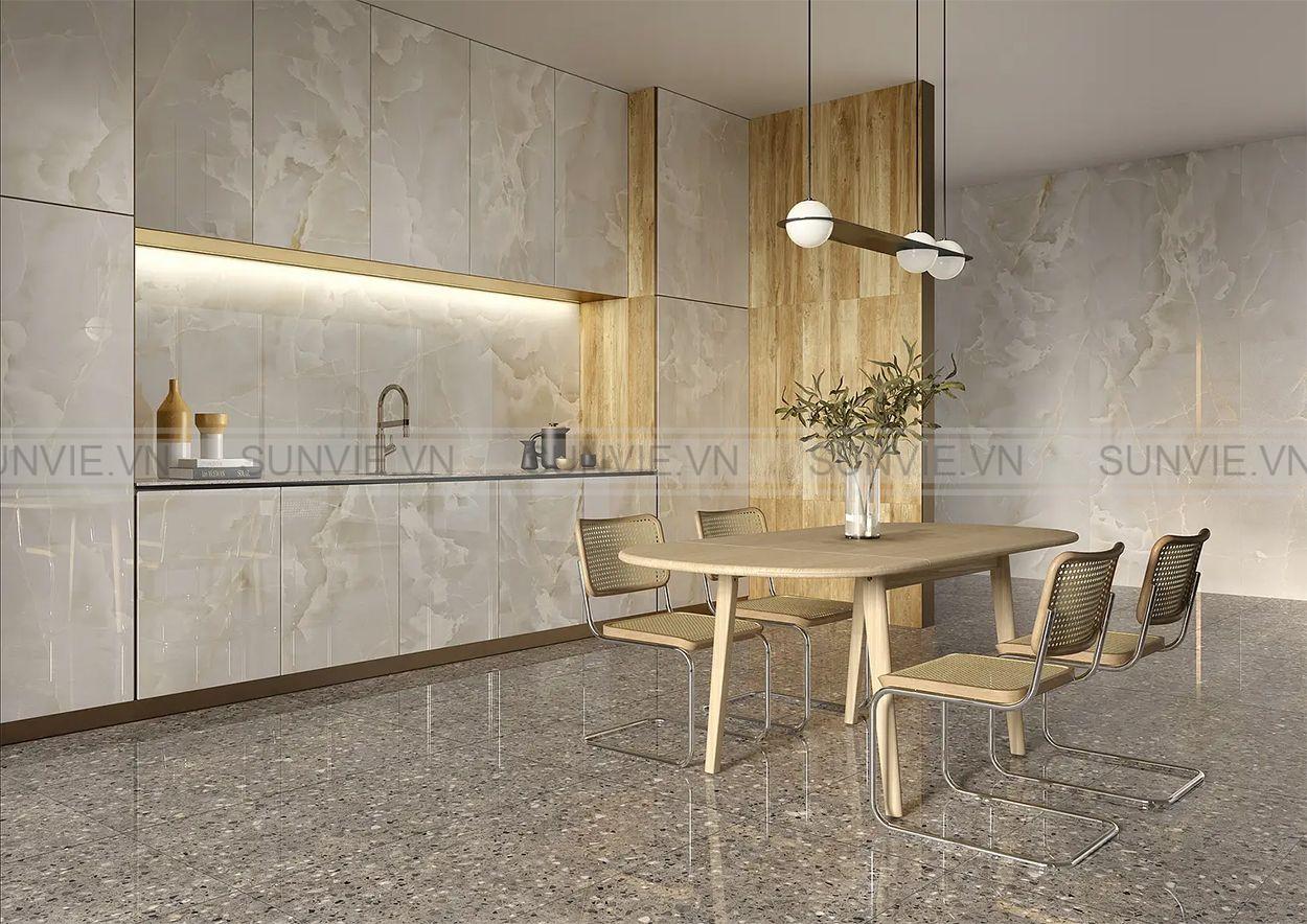 Mẫu gạch ốp nhà bếp đẹp, phân loại và lưu ý khi chọn mua 