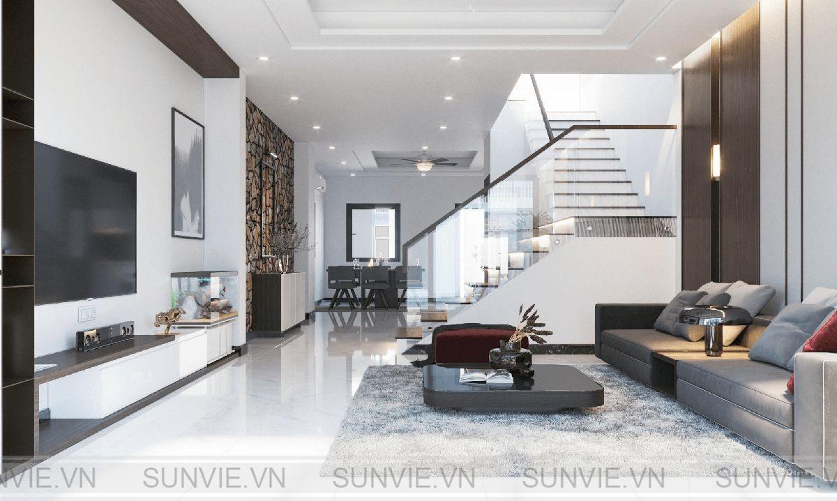 Thiết kế nội thất nhà phố hiện đại