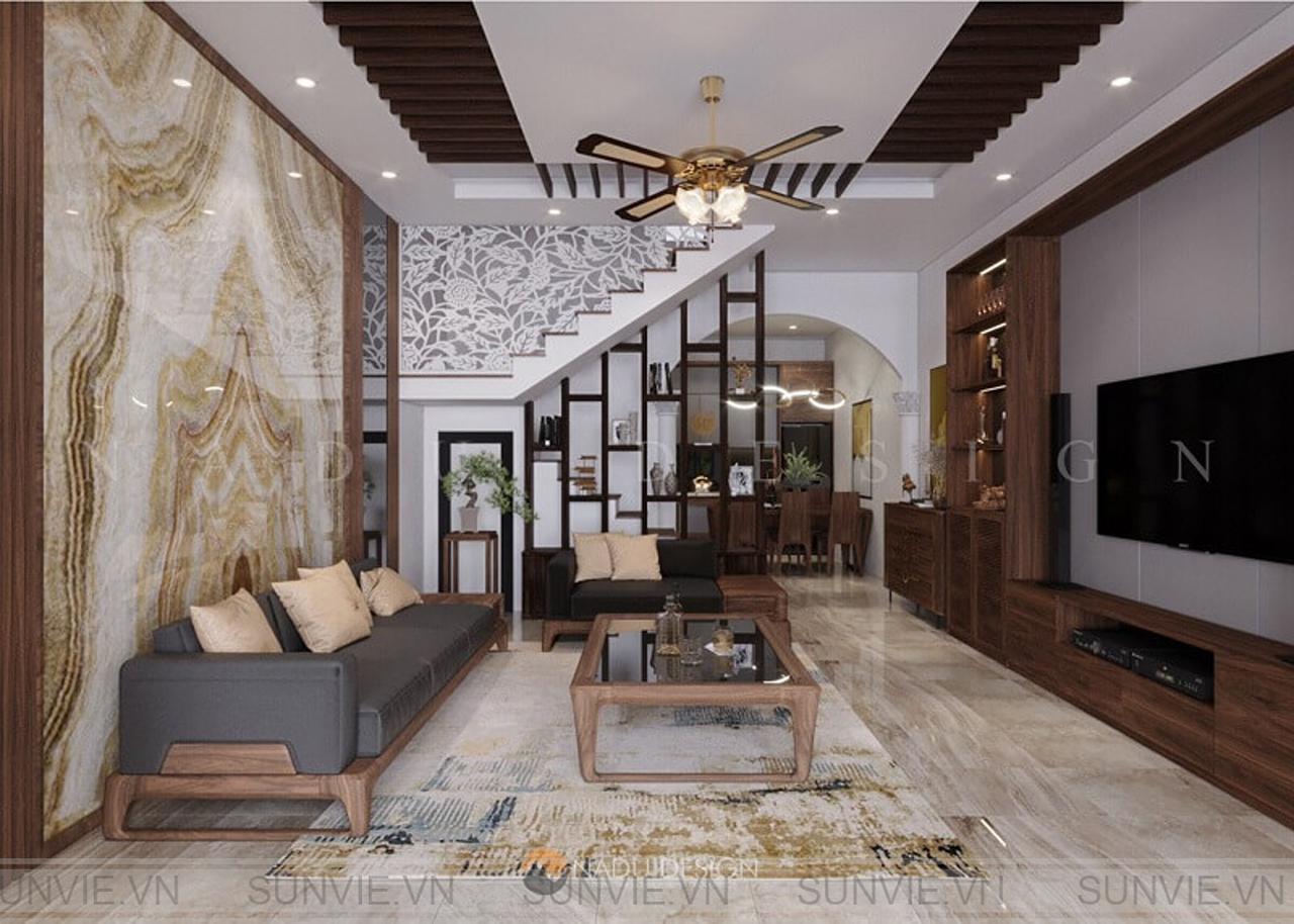 Thiết kế nội thất nhà phố phong cách Indochine